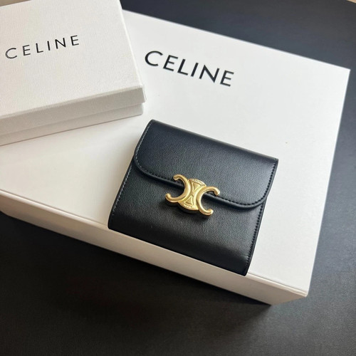 Celine triomphe black leather - celine,